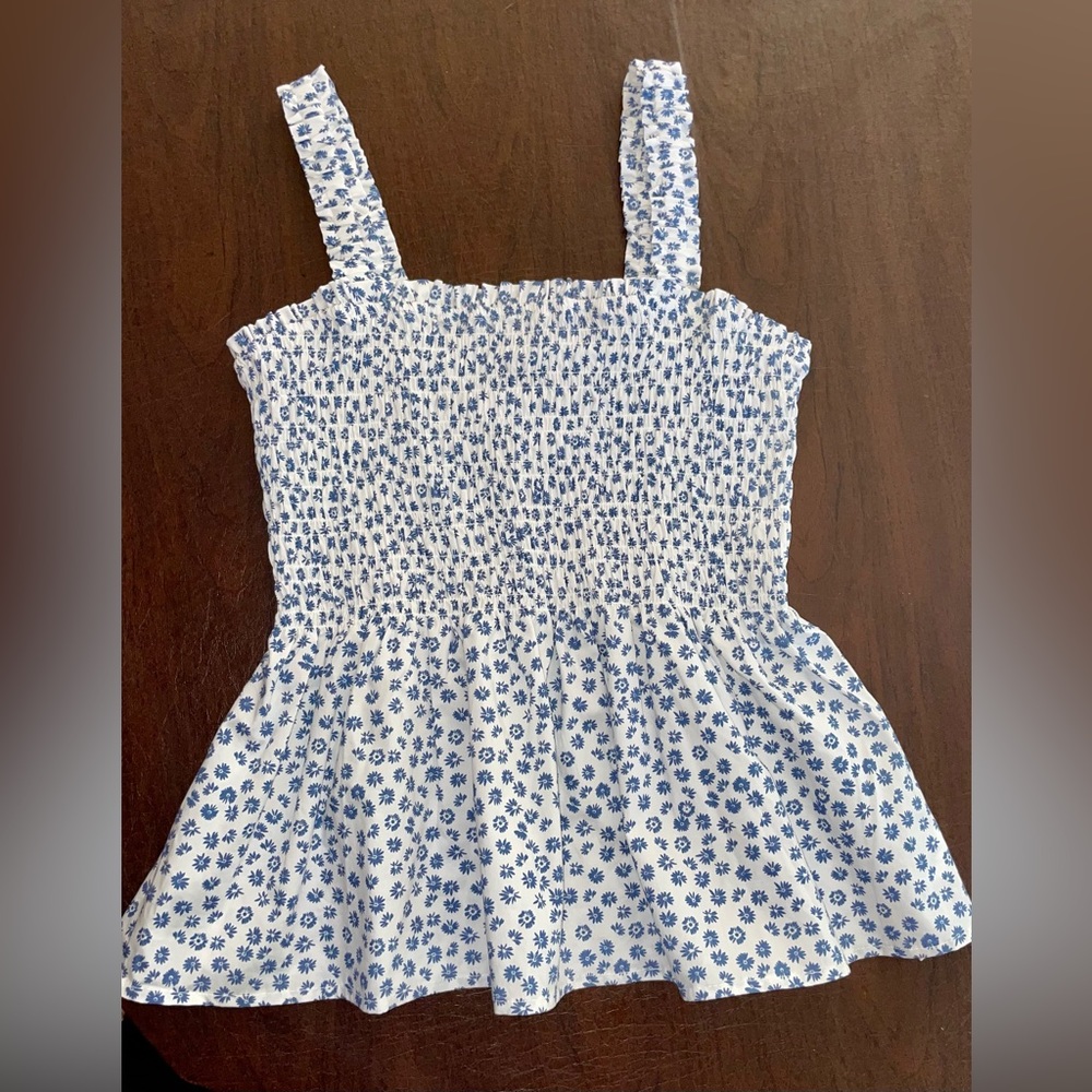The Gap smocked bodice peplum top